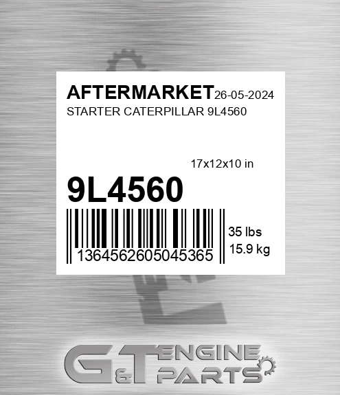 9L4560 Starter Caterpillar for AFTERMARKET