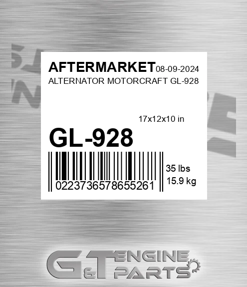 GL-928 Alternator Motorcraft Gl-928 for AFTERMARKET