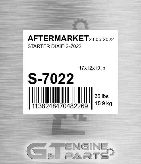 S-7022 Starter Dixie S-7022 for AFTERMARKET