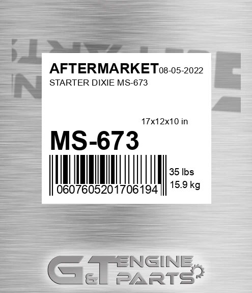 MS-673 Starter Dixie Ms-673 for AFTERMARKET