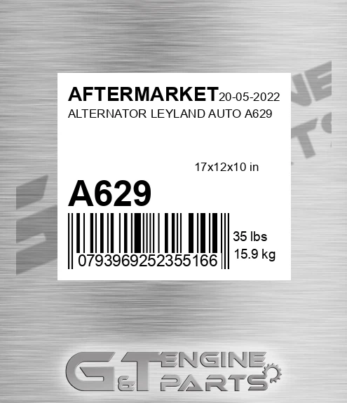 A629 Alternator Leyland Auto for AFTERMARKET