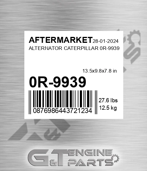 0R-9939 Alternator Caterpillar 0r-9939 for AFTERMARKET