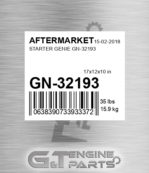 GN-32193 Starter Genie Gn-32193 for AFTERMARKET