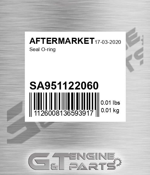SA951122060 Seal O-ring for AFTERMARKET