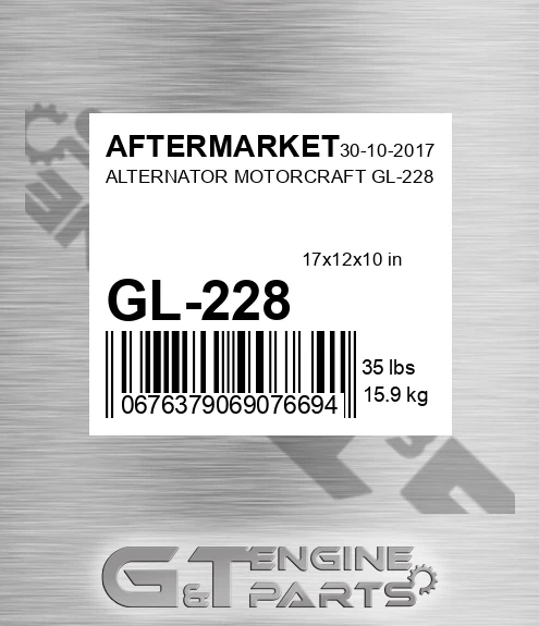 GL-228 Alternator Motorcraft Gl-228 for AFTERMARKET