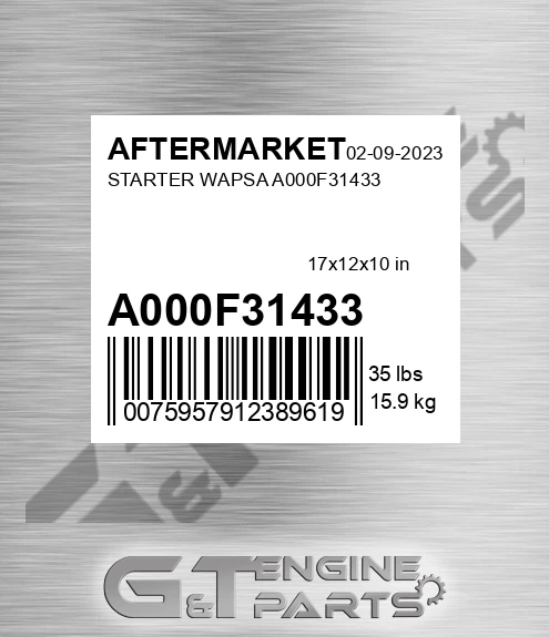 A000F31433 Starter Wapsa for AFTERMARKET