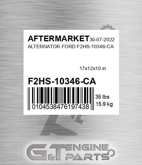 F2HS-10346-CA Alternator Ford F2hs-10346-ca for AFTERMARKET
