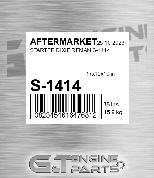 S-1414 Starter Dixie Reman S-1414 for AFTERMARKET