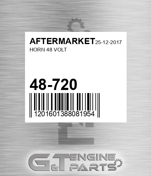 48-720 AFTERMARKET Horn 48 Volt