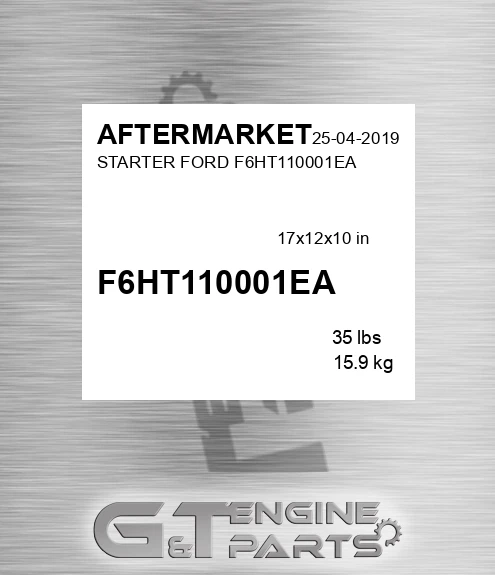 F6HT110001EA Starter Ford for AFTERMARKET