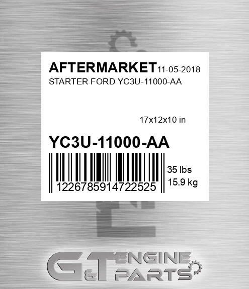 YC3U-11000-AA Starter Ford Yc3u-11000-aa for AFTERMARKET