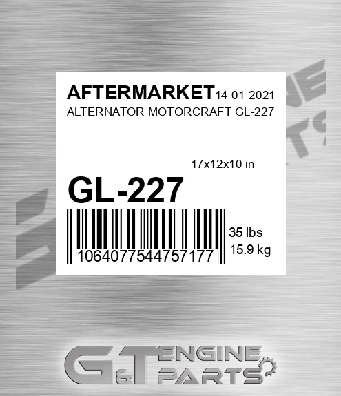 GL-227 Alternator Motorcraft Gl-227 for AFTERMARKET
