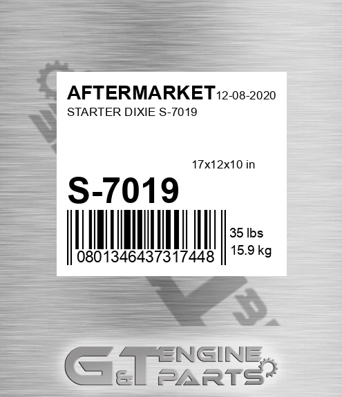 S-7019 Starter Dixie S-7019 for AFTERMARKET