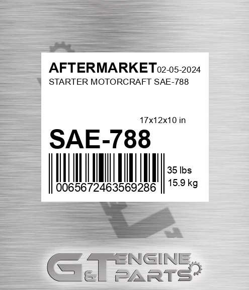 SAE-788 Starter Motorcraft Sae-788 for AFTERMARKET