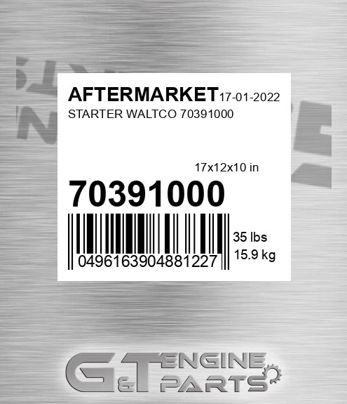 70391000 Starter Waltco for AFTERMARKET
