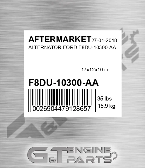 F8DU-10300-AA Alternator Ford F8du-10300-aa for AFTERMARKET