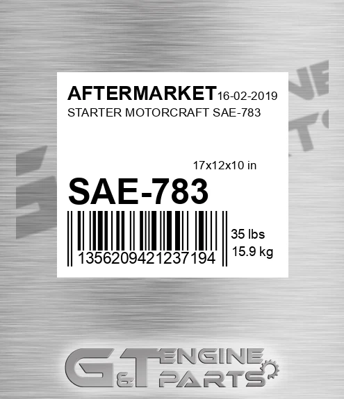 SAE-783 Starter Motorcraft Sae-783 for AFTERMARKET