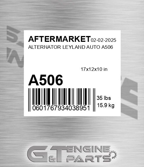 A506 Alternator Leyland Auto