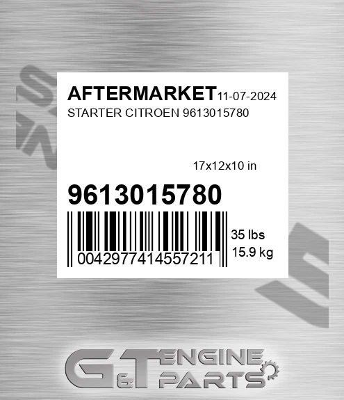 9613015780 Starter Citroen for AFTERMARKET