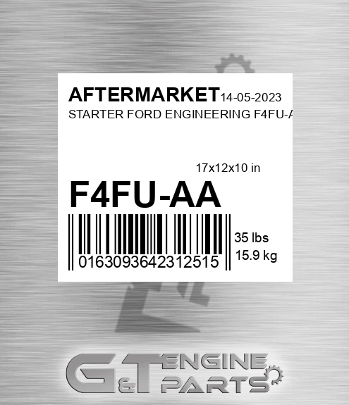 F4FU-AA Starter Ford Engineering F4fu-aa for AFTERMARKET