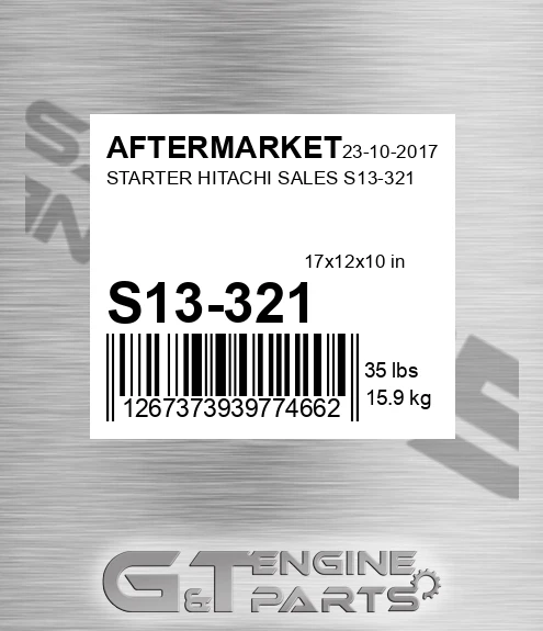 S13-321 Starter Hitachi Sales S13-321 for AFTERMARKET