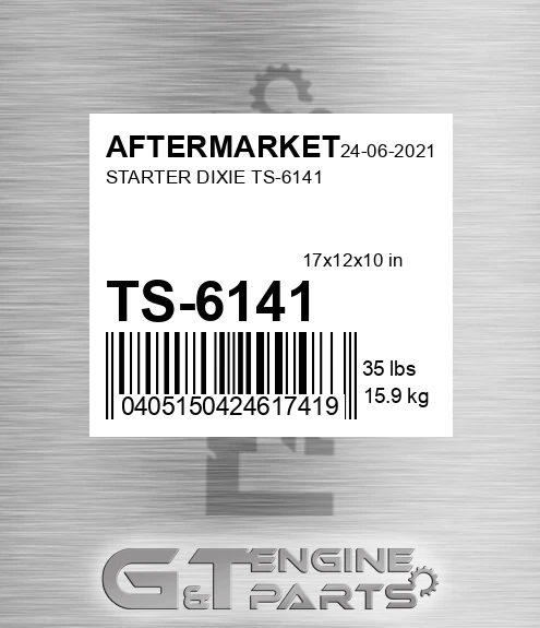 TS-6141 Starter Dixie Ts-6141 for AFTERMARKET
