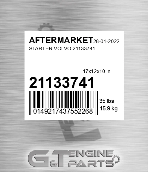 21133741 Starter Volvo for AFTERMARKET