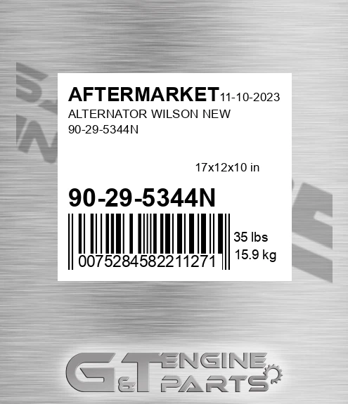 90-29-5344N Alternator Wilson New 90-29-5344n for AFTERMARKET