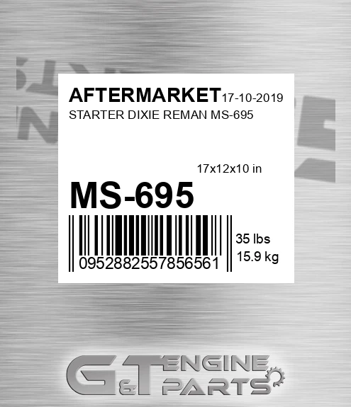 MS-695 Starter Dixie Reman Ms-695 for AFTERMARKET