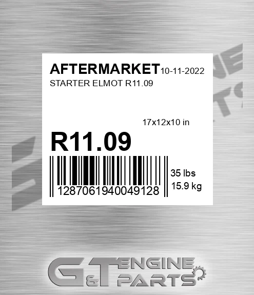 R11.09 Starter Elmot R11.09 for AFTERMARKET