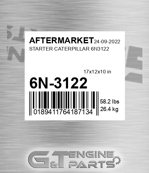 6N-3122 Starter Caterpillar for AFTERMARKET
