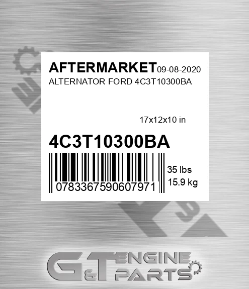 4C3T10300BA Alternator Ford 4c3t10300ba for AFTERMARKET
