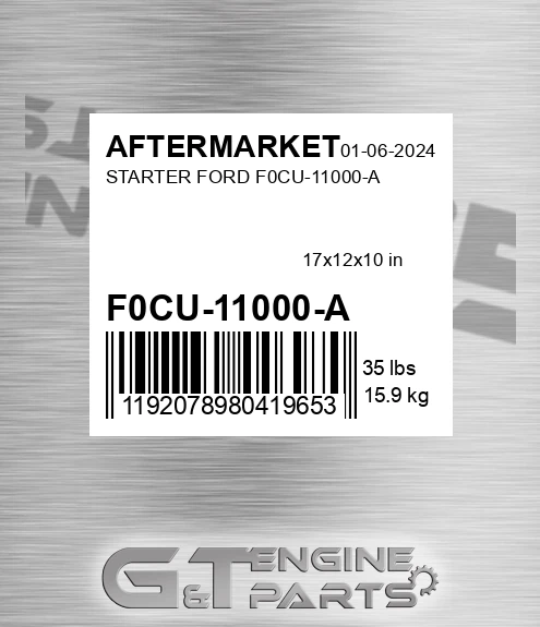 F0CU-11000-A Starter Ford F0cu-11000-a for AFTERMARKET