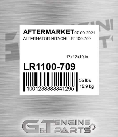 LR1100-709 Alternator Hitachi Lr1100-709 for AFTERMARKET