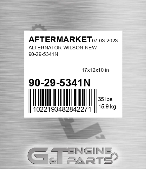 90-29-5341N Alternator Wilson New 90-29-5341n for AFTERMARKET