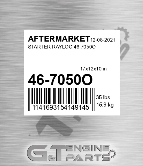 46-7050O Starter Rayloc 46-7050o for AFTERMARKET