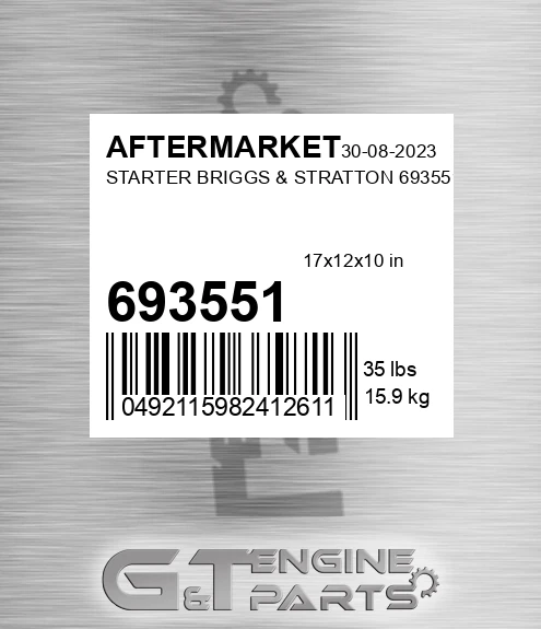693551 Starter Briggs & Stratton for AFTERMARKET