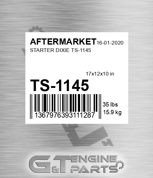 TS-1145 Starter Dixie Ts-1145 for AFTERMARKET