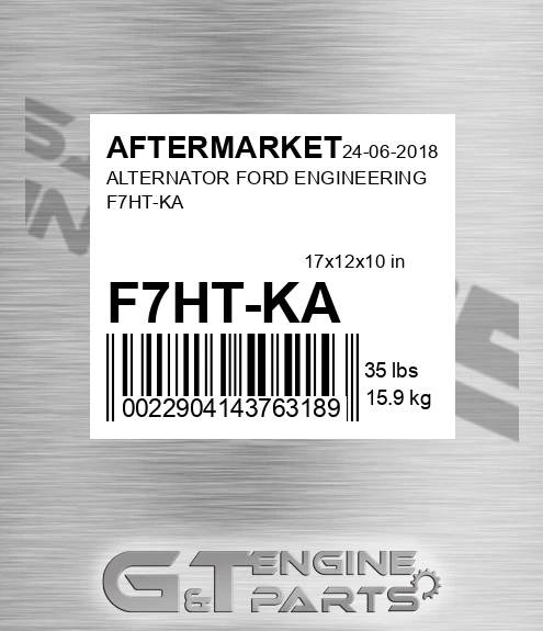 F7HT-KA Alternator Ford Engineering F7ht-ka for AFTERMARKET