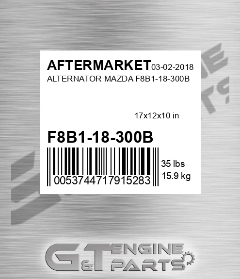 F8B1-18-300B Alternator Mazda F8b1-18-300b for AFTERMARKET