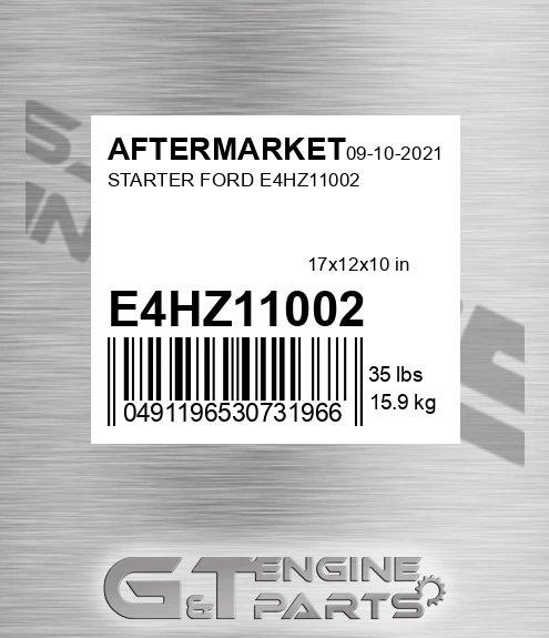 E4HZ11002 Starter Ford E4hz11002 for AFTERMARKET