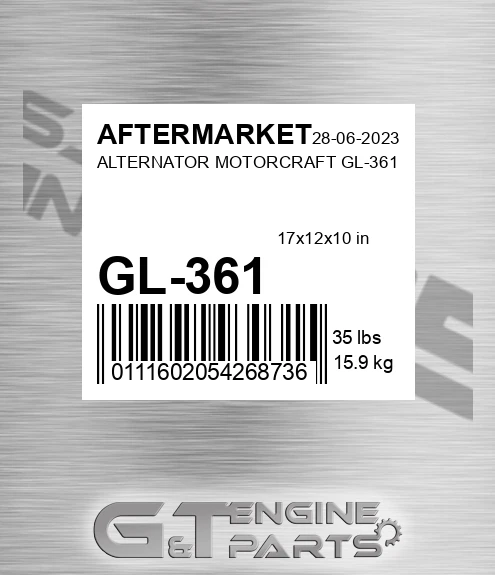 GL-361 Alternator Motorcraft Gl-361 for AFTERMARKET