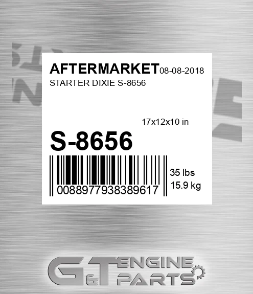 S-8656 Starter Dixie S-8656 for AFTERMARKET