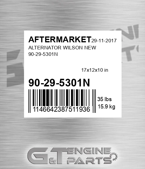 90-29-5301N Alternator Wilson New 90-29-5301n for AFTERMARKET