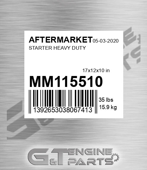 MM115510 Starter Heavy Duty for AFTERMARKET