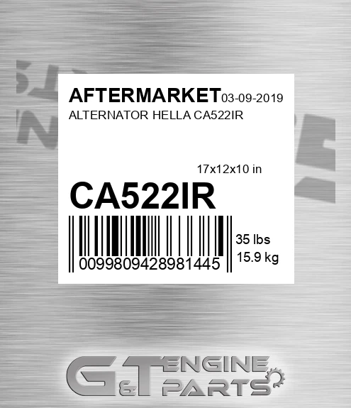 CA522IR Alternator Hella for AFTERMARKET
