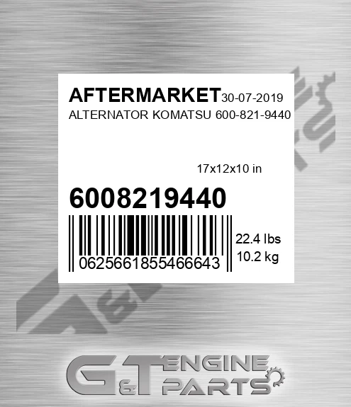 6008219440 Alternator Komatsu for AFTERMARKET
