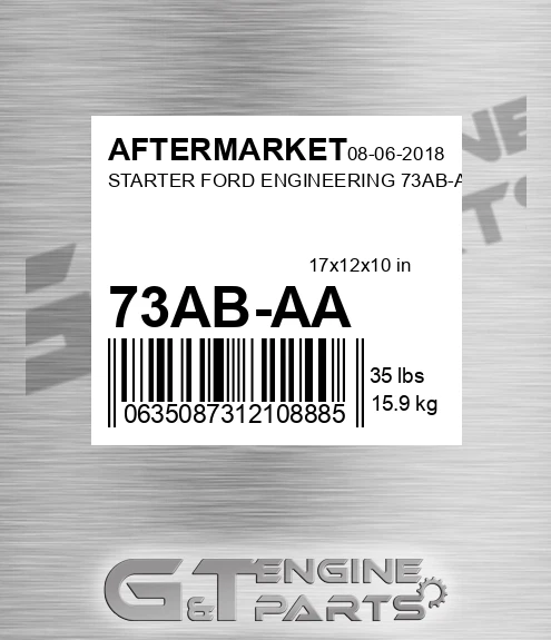 73AB-AA Starter Ford Engineering 73ab-aa for AFTERMARKET
