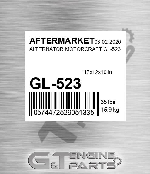 GL-523 Alternator Motorcraft Gl-523 for AFTERMARKET