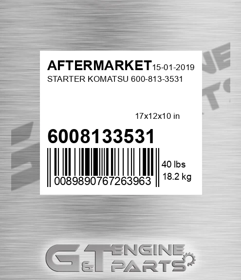 6008133531 Starter Komatsu for AFTERMARKET